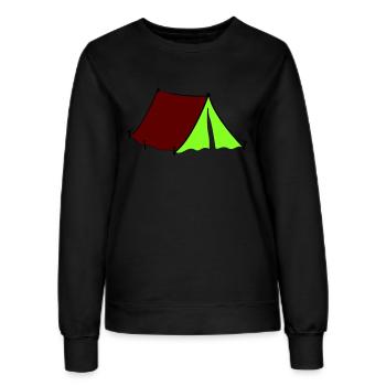 zelt - Frauen Sweatshirt - Schwarz - Vorne - AI Model Female 172 light (172cm)