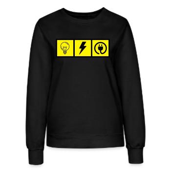Elektriker / Elektrizität / Energie / DIY - Frauen Sweatshirt - Schwarz - Vorne - AI Model Female 172 light (172cm)