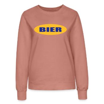 bier - Frauen Sweatshirt - Altrosa - Vorne - AI Model Female 172 dark (172cm)
