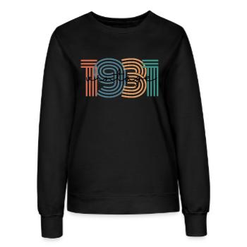 1931 Vintage Retro - Women’s Sweatshirt - black - Front - AI Model Female 172 light (172cm)