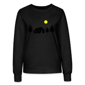 hütte im wald - Frauen Sweatshirt - Schwarz - Vorne - AI Model Female 172 light (172cm)