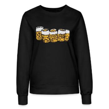 bierkrüge.ai - Frauen Sweatshirt - Schwarz - Vorne - AI Model Female 172 light (172cm)