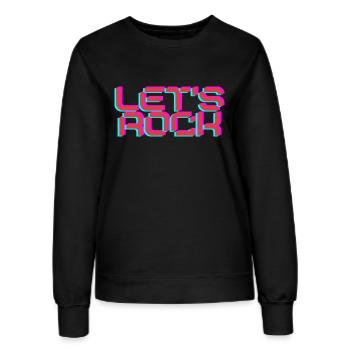 Let's Rock - Women’s Sweatshirt - black - Front - AI Model Female 172 light (172cm)