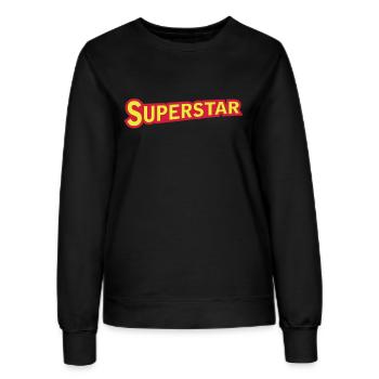 superstar_sign - Frauen Sweatshirt - Schwarz - Vorne - AI Model Female 172 light (172cm)