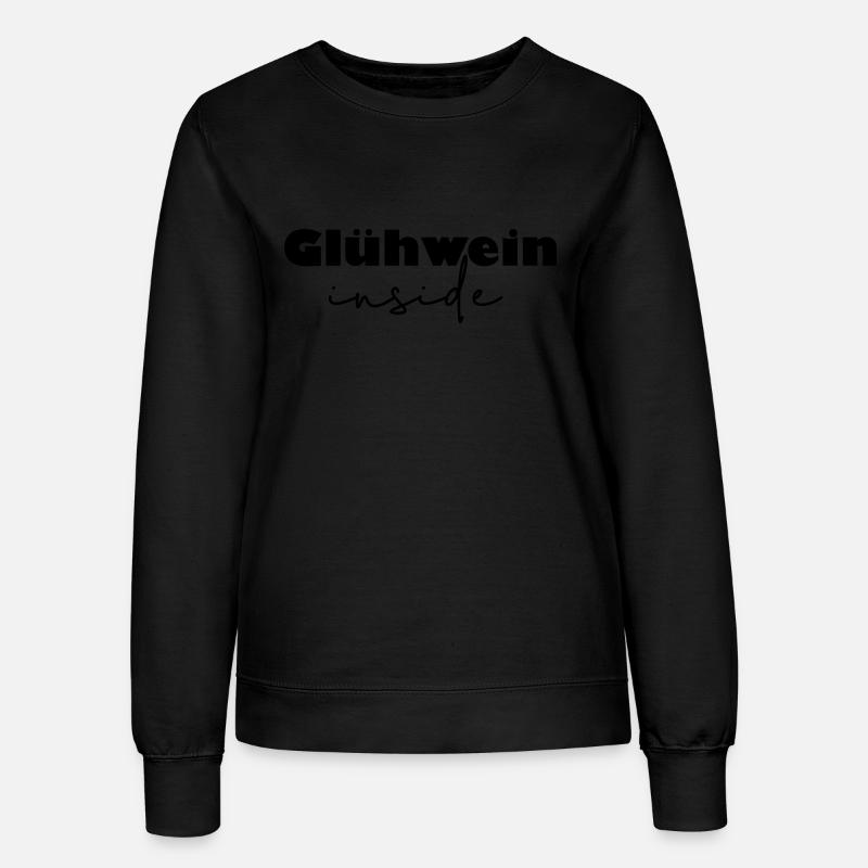 Glühwein inside - Frauen Sweatshirt - Schwarz