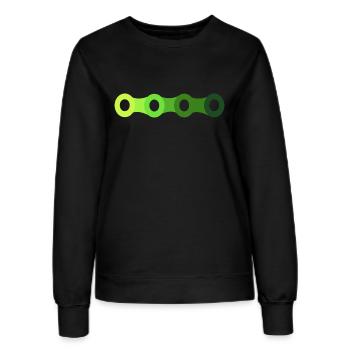Fahrrad Fahrradkette Umwelt - Frauen Sweatshirt - Schwarz - Vorne - AI Model Female 172 light (172cm)