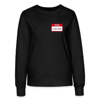 Hello my name is Clive Bixby Phil  - Women’s Sweatshirt - black - Front - AI Model Female 172 light (172cm)