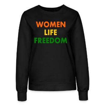Women life freedom iran - Frauen Sweatshirt - Schwarz - Vorne - AI Model Female 172 light (172cm)