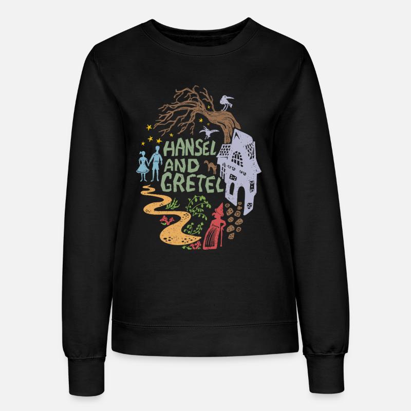 Hansel and Gretel Witch House Vintage - Women’s Sweatshirt - black