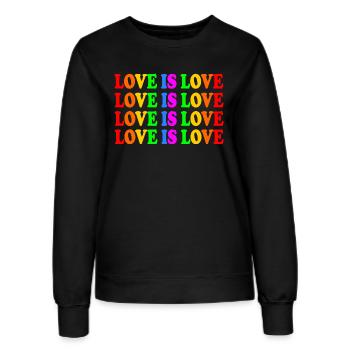 Love is love - Sweat Femme - noir - Devant - AI Model Female 172 light (172cm)