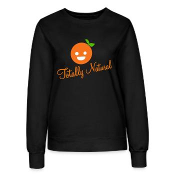 Total Natürlich Orange - Frauen Sweatshirt - Schwarz - Vorne - AI Model Female 172 light (172cm)