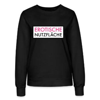 Erotische Nutzfläche | Erotik | Sex | Pärchen Frau - Frauen Sweatshirt - Schwarz - Vorne - AI Model Female 172 light (172cm)