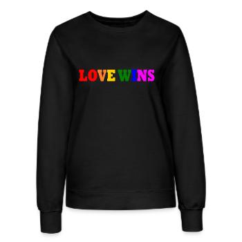 Love wins - Frauen Sweatshirt - Schwarz - Vorne - AI Model Female 172 light (172cm)