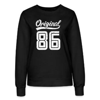 1986 Original 86 Né en 1986 - Sweat Femme - noir - Devant - AI Model Female 172 light (172cm)