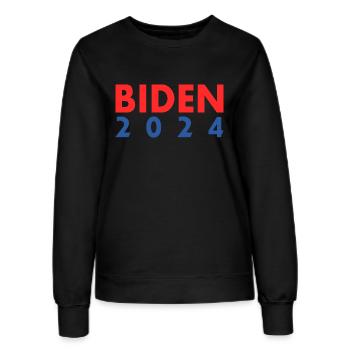 Joe biden 2024 - Women’s Sweatshirt - black - Front - AI Model Female 172 light (172cm)