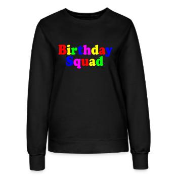 Birthday squad - Sweat Femme - noir - Devant - AI Model Female 172 light (172cm)