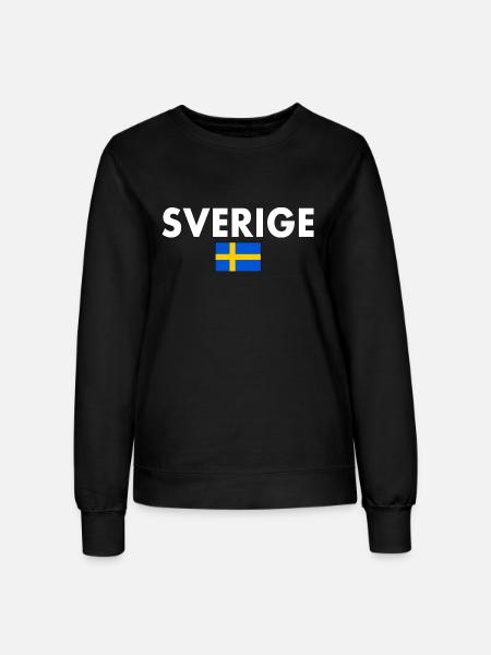 Sverige - Frauen Sweatshirt - Schwarz