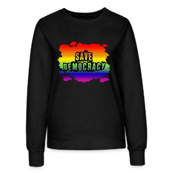 Stop AfD contre la droite, la démocratie, la diversité, la gauche - Sweat Femme - noir - Devant - AI Model Female 172 light (172cm)