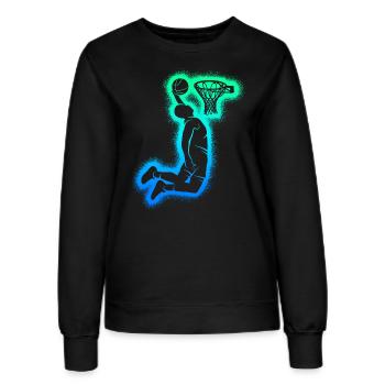 Basketteur Joueurs Garçons Enfants Basketball Hommes - Sweat Femme - noir - Devant - AI Model Female 172 light (172cm)