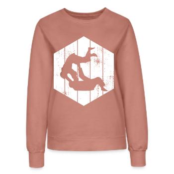 Judo Fighter - Women’s Sweatshirt - dusky rose - Front - AI Model Female 172 dark (172cm)