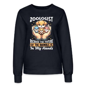 Zoologist Because The Future Animal Scientist - Frauen Sweatshirt - Navy - Vorne - AI Model Female 172 light (172cm)