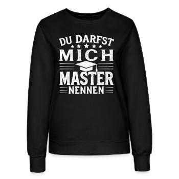 Master Abschluss Absolvent Masterabschluss Student - Frauen Sweatshirt - Schwarz - Vorne - AI Model Female 172 light (172cm)