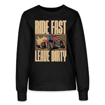 Mud Racing Ride Fast Leave Dirty Loves Mud Bogging - Frauen Sweatshirt - Schwarz - Vorne - AI Model Female 172 light (172cm)
