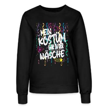 Mein Kostüm war in der Wäsche für den Karneval  - Frauen Sweatshirt - Schwarz - Vorne - AI Model Female 172 light (172cm)