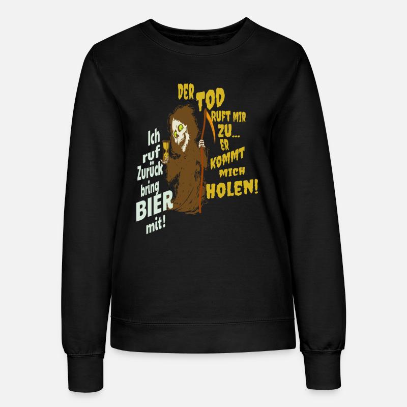 Funny grim reaper - Women’s Sweatshirt - black