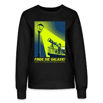 Lichtverschmutzung Astronomie Teleskop Humor Desig - Frauen Sweatshirt - Schwarz - Vorne - AI Model Female 172 light (172cm)