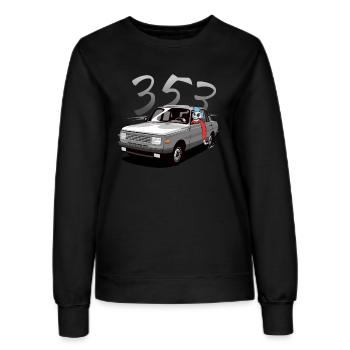Wartburg 353 mit Fahrer - Frauen Sweatshirt - Schwarz - Vorne - AI Model Female 172 light (172cm)