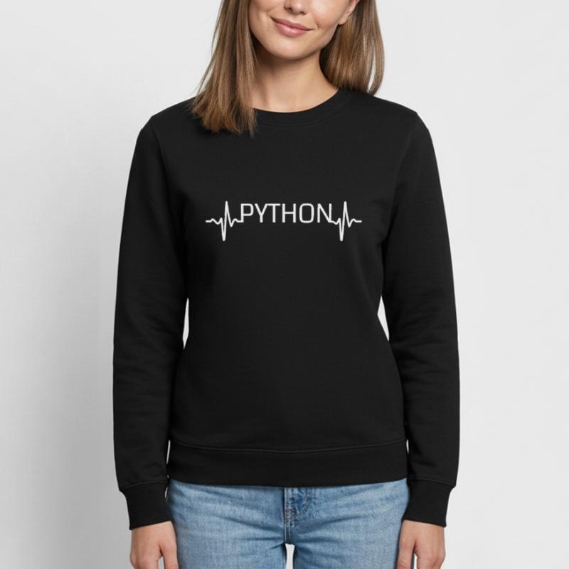 Herzschlag-Python Frauen Sweatshirt