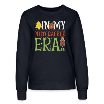 Weihnachten Xmas Spruch In My Nutcracker Era - Frauen Sweatshirt - Navy - Vorne - AI Model Female 172 light (172cm)