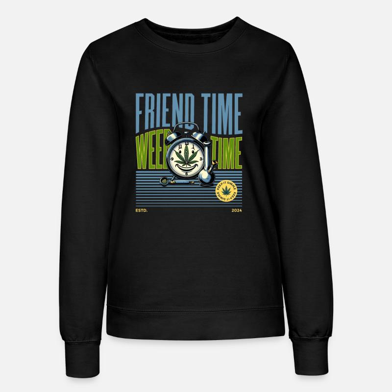 Ukrudtstid - Sweatshirt til damer - sort