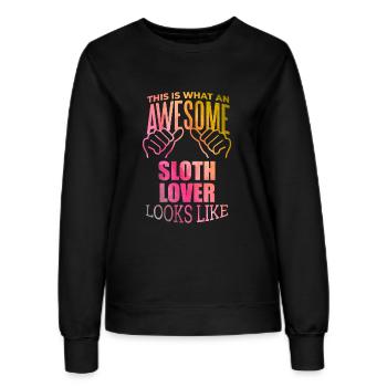 paresse - Sweat Femme - noir - Devant - AI Model Female 172 light (172cm)