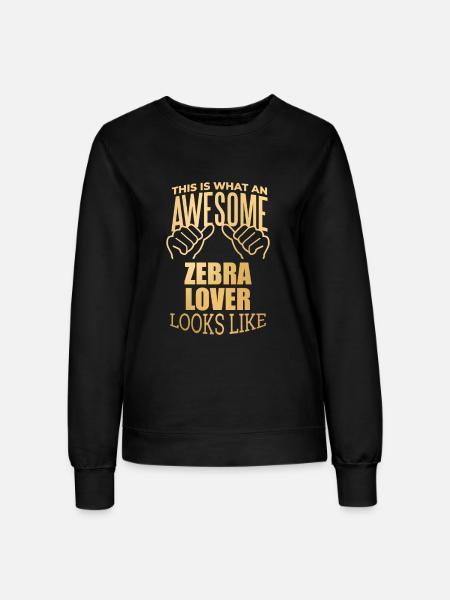 Zebra Zebra Zebra - Frauen Sweatshirt - Schwarz