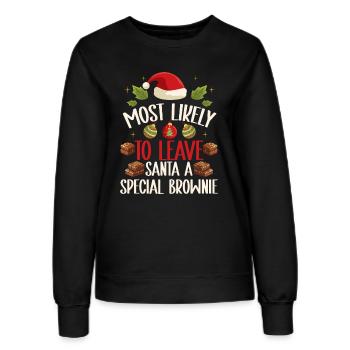 Xmas Weihnachten Spruch Lustig Weihnachtsbäckerei - Frauen Sweatshirt - Schwarz - Vorne - AI Model Female 172 light (172cm)