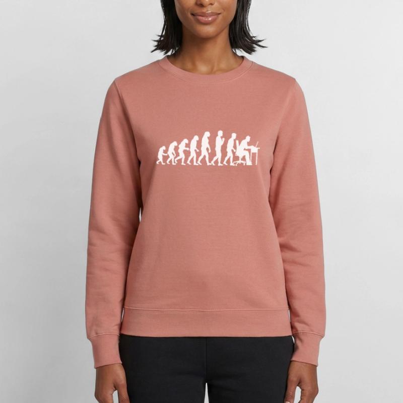 Evolution Computertechniker Nerd Programmierung Frauen Sweatshirt
