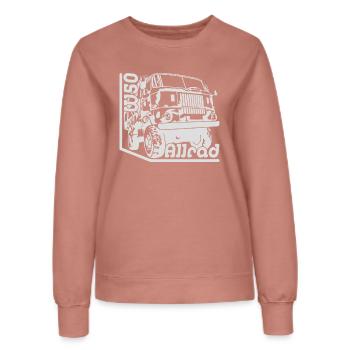 IFA LKW W50 4x4 Allrad L6 - Frauen Sweatshirt - Altrosa - Vorne - AI Model Female 172 dark (172cm)