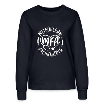 Physician Assistant Compassionate MFA - Women’s Sweatshirt - french navy - Front - AI Model Female 172 light (172cm)