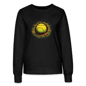 Tennis ball - Frauen Sweatshirt - Schwarz - Vorne - AI Model Female 172 light (172cm)