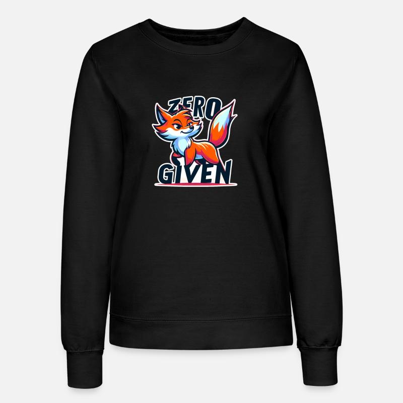 Zero Given - Fuchs Illustration - Frauen Sweatshirt - Schwarz