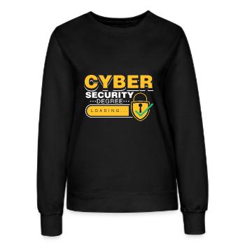 Cybersecurity Degree Informatik Student Spruch - Frauen Sweatshirt - Schwarz - Vorne - AI Model Female 172 light (172cm)