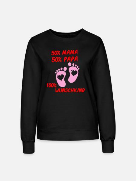 100 wunschkind 01 - Frauen Sweatshirt - Schwarz
