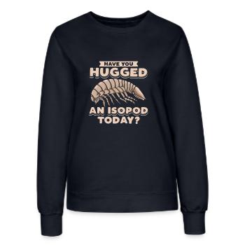 Kellerassel Geknuddelt Isopoden-Fans - Frauen Sweatshirt - Navy - Vorne - AI Model Female 172 light (172cm)