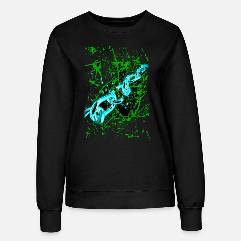 "PushYourLimits" by Acryl Gallery & Design - Women’s Sweatshirt - black