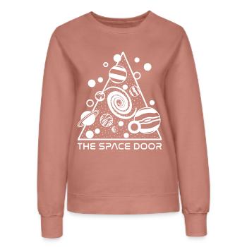 Eine Tür zum Weltraum - Frauen Sweatshirt - Altrosa - Vorne - AI Model Female 172 dark (172cm)