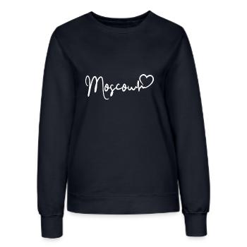 Moscow Heartbeat Russia Moscow - Women’s Sweatshirt - french navy - Front - AI Model Female 172 light (172cm)