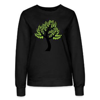 Natur - Frauen Sweatshirt - Schwarz - Vorne - AI Model Female 172 light (172cm)