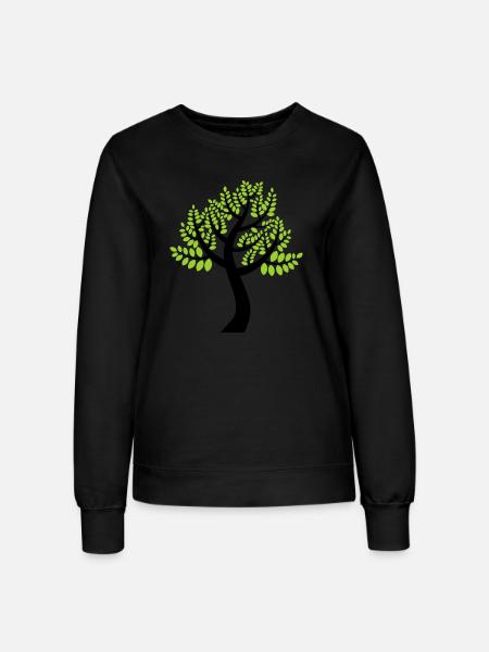 Natur - Frauen Sweatshirt - Schwarz